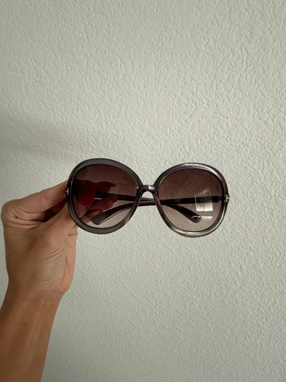 Authentic Tom Ford sunglasses, oversized round frame